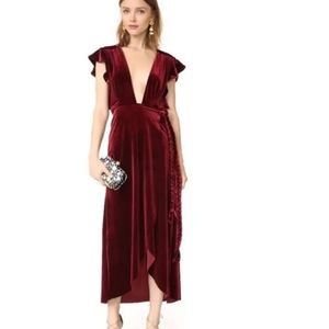Misa Los Angeles (Revolve website) velvet dress XS